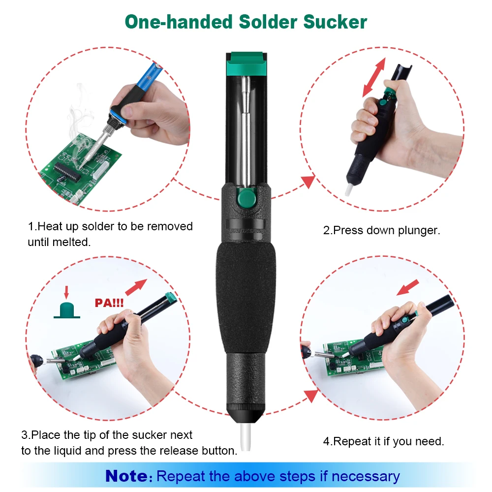 handskit 918   digital Soldering Iron Kit  with multimeter  80W Soldering iron  multimeter set with  cutter desolder pump