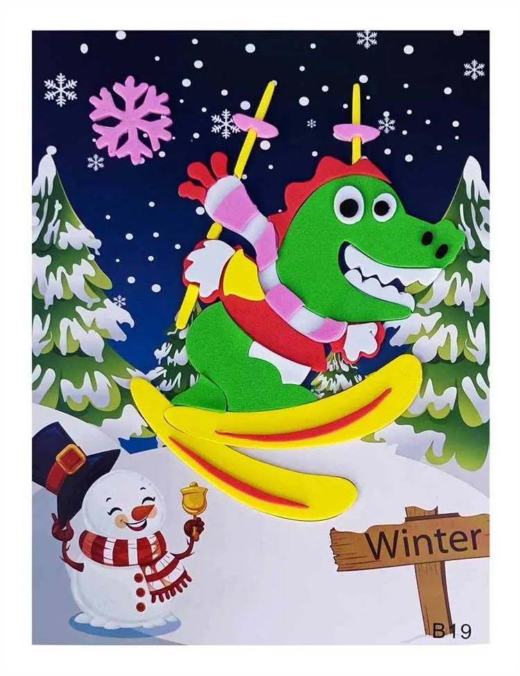 Craft Art EVA Foam Make a Face Stickers For Kids Decorative Sticker