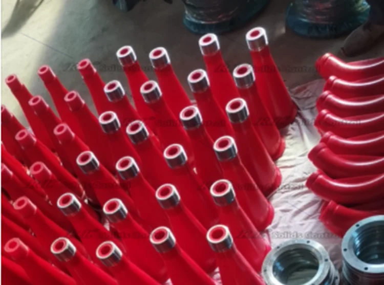 Oil drilling separation mud hydrocyclone flange connection lower cone