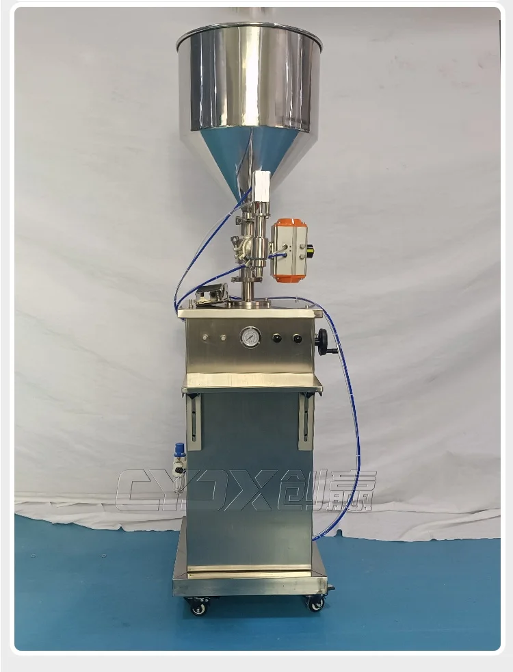 CYJX Bottle Filling Machine 5-50ml Manual Liquid Filling Machine Stainless Steel Filling Machine Cream Shampoo Cosmetic Bottle