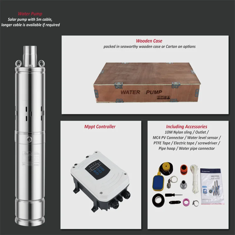 Pompa Da Pozzo Solare Air Tenaga Surya China Best Automatic 12V Solar Energy Submerged Water Pump For Agricultural Agriculture