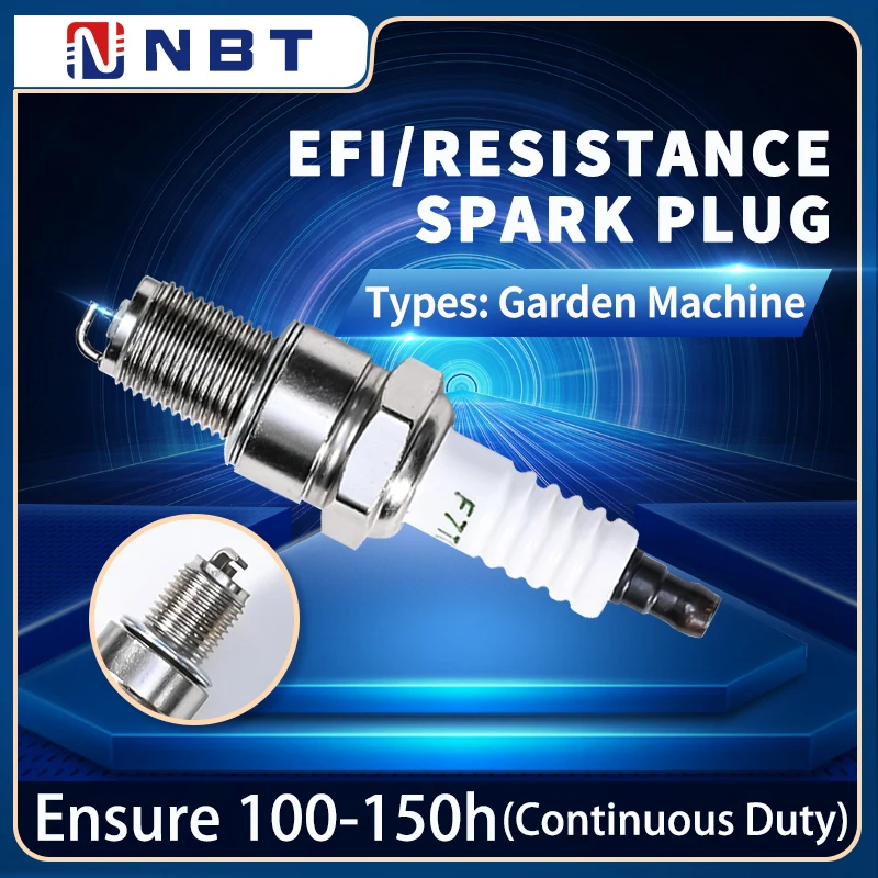 NBT Wholesale Price EFI Resistance Spark Plugs Manufacturers Auto Engine Systems F7TC Spark Plug for 168 Generators Engine