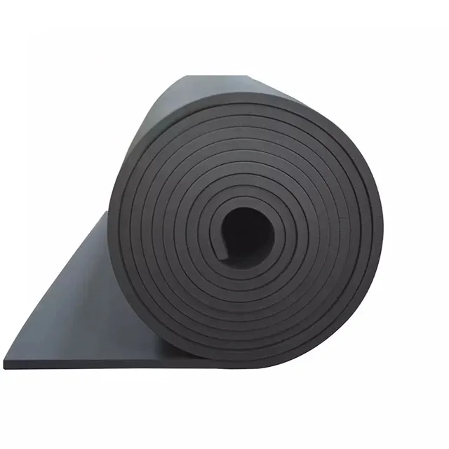Thermal Insulation Rubber Foam In Roll Sound Vibration Absorption Nbr Rubber Foam