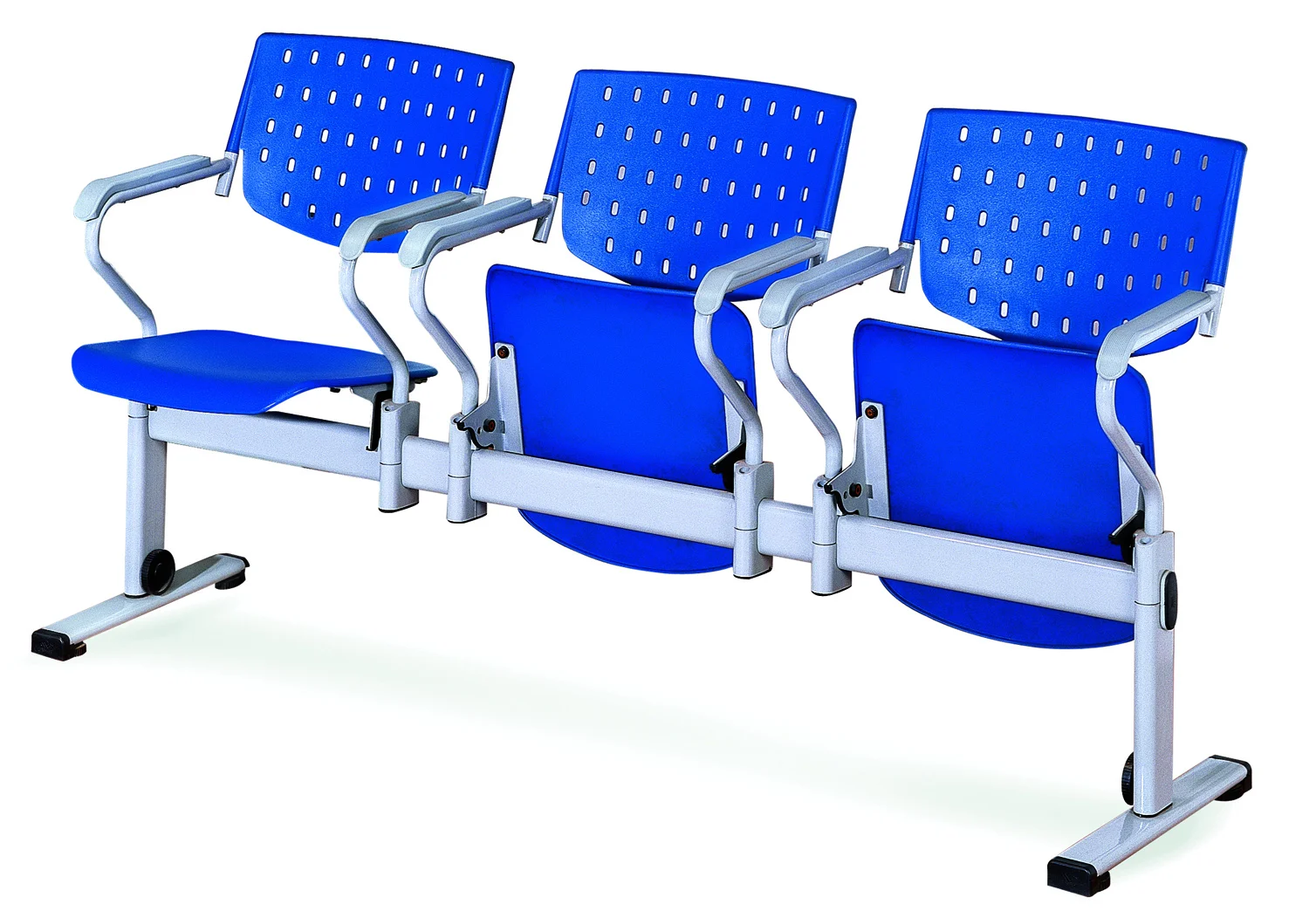 best selling Reception Chair PU Leather Waiting Room Bench Visitor Guest chair for Airport seating