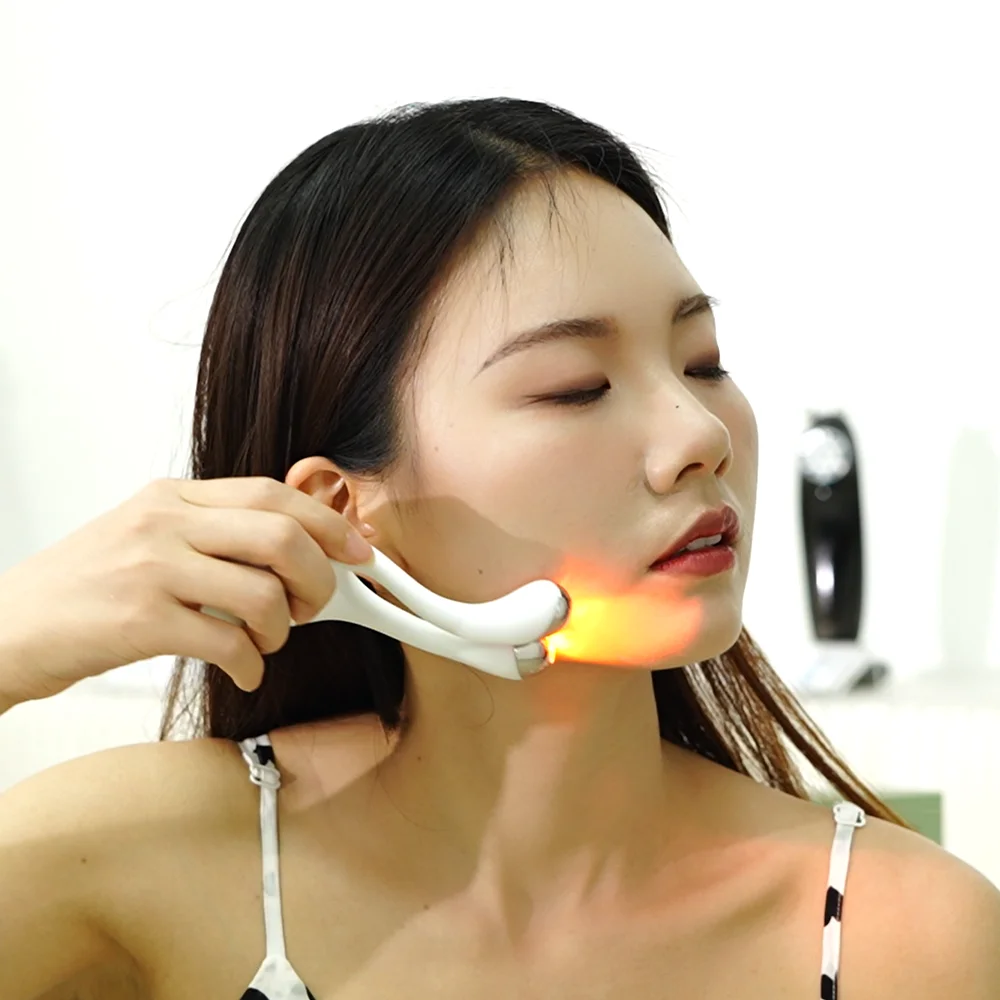 High Energy 3 In 1 Ems Lifting Microcurrent Face Massager 630nm Red Light Therapy Facial Beauty Device