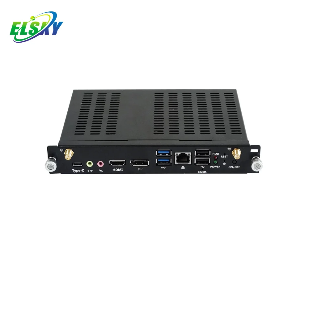 Мини-ПК ELSKY OPS с процессором Tiger Lake 11-го поколения core i7 UHD lris X, графическая карта HD_MI 2,0 4K DP, поддержка 8K