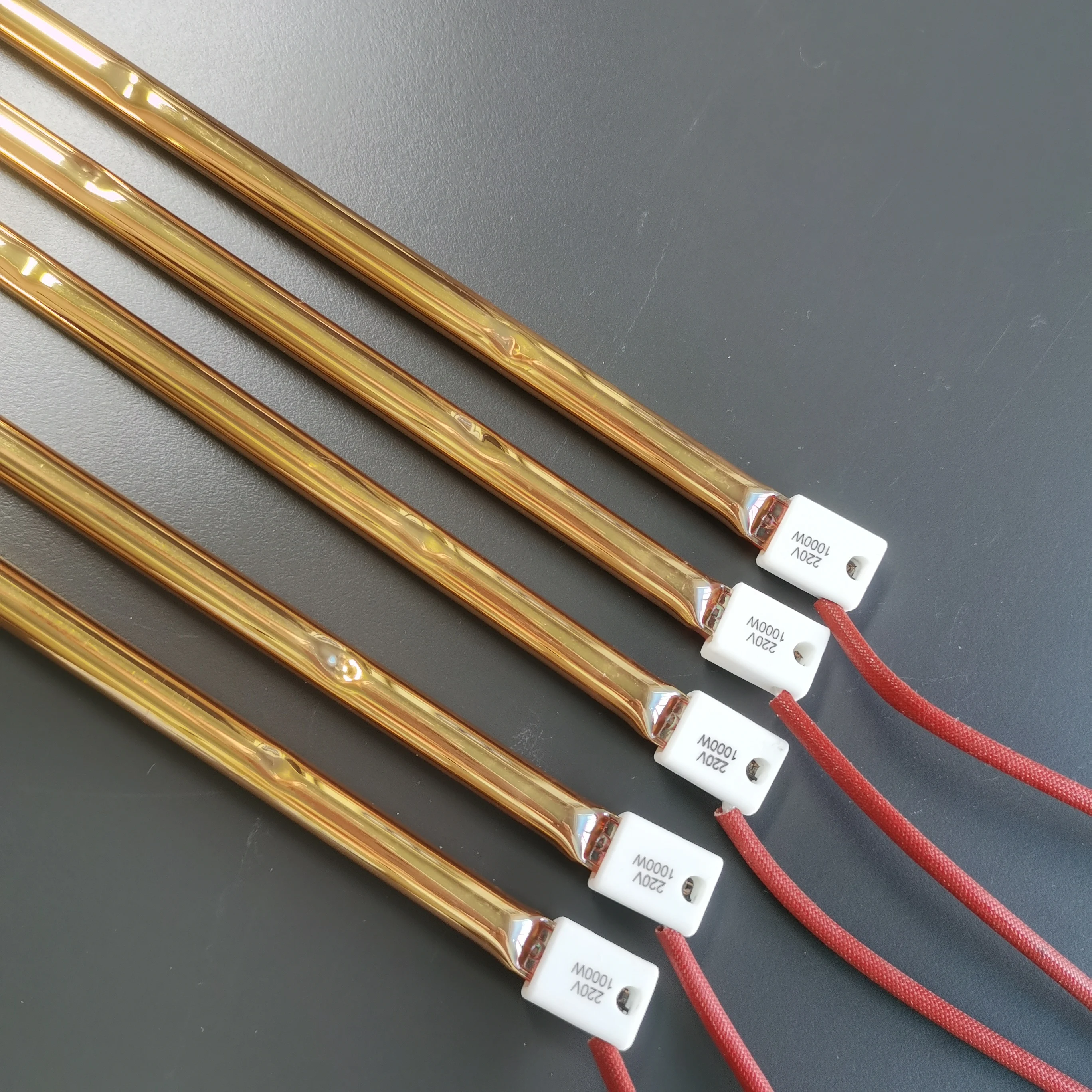 Short Wave Quartz Halogen Lamp IR Emitter with Reflector Infrared Heater Lamp for PET Bottle Blowing Machine