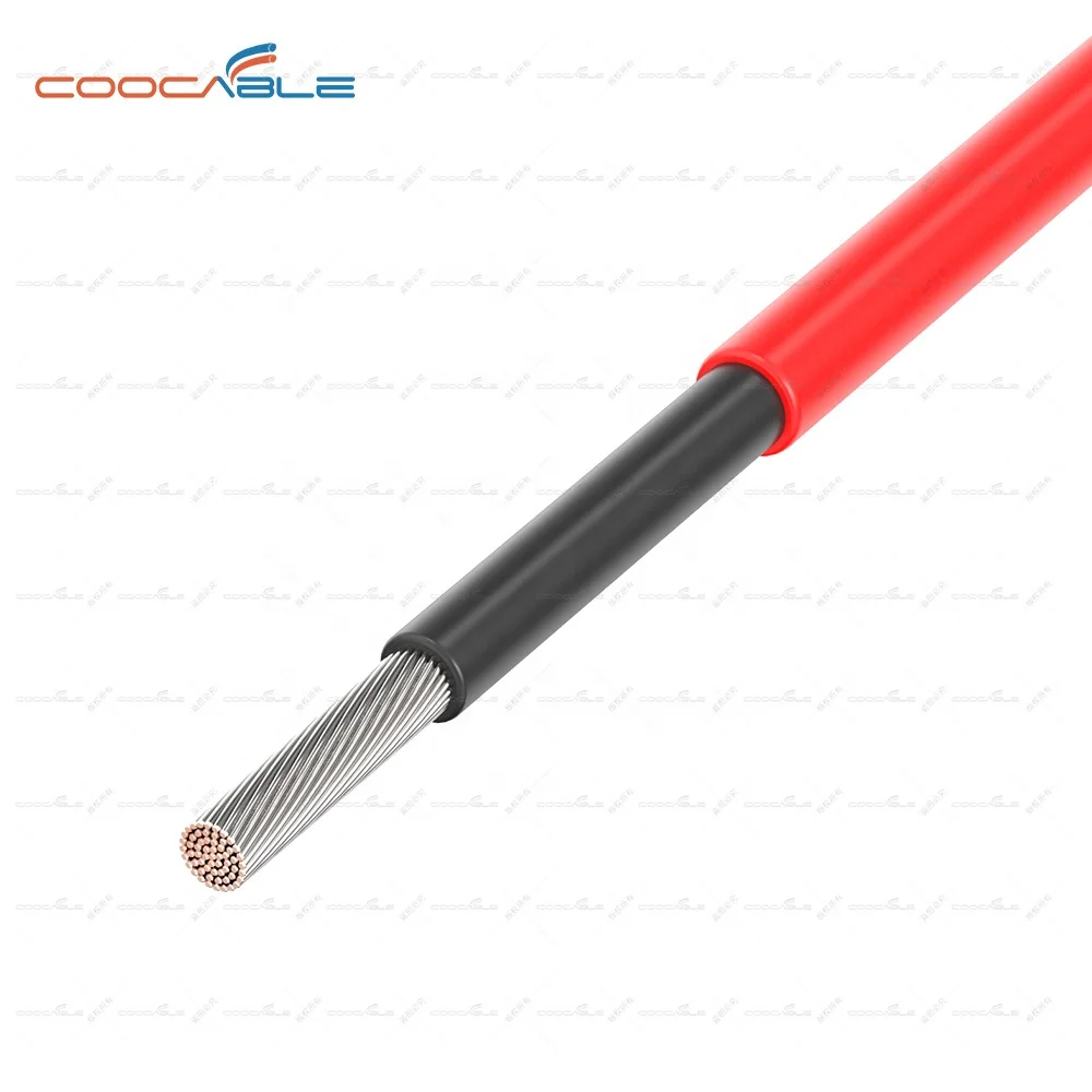 16mm red TUV H1Z2Z2 K solar cable flexible PV cable solar battery to solar inverter cable (1600388130974)