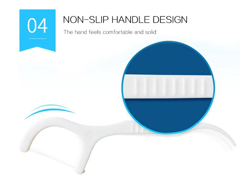 Hot Selling High Quality Individually Wrapped Packed Toothpick Dental Floss  50 PCS Plastic Boxes For Dental Floss Pick Dental