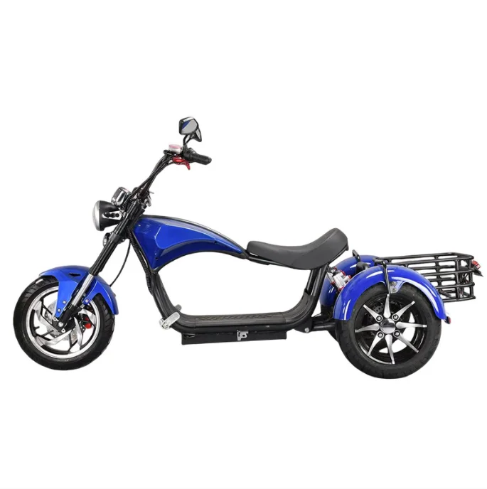 Tricycle with shelf battery car three-wheeled electric scooter for the elderly