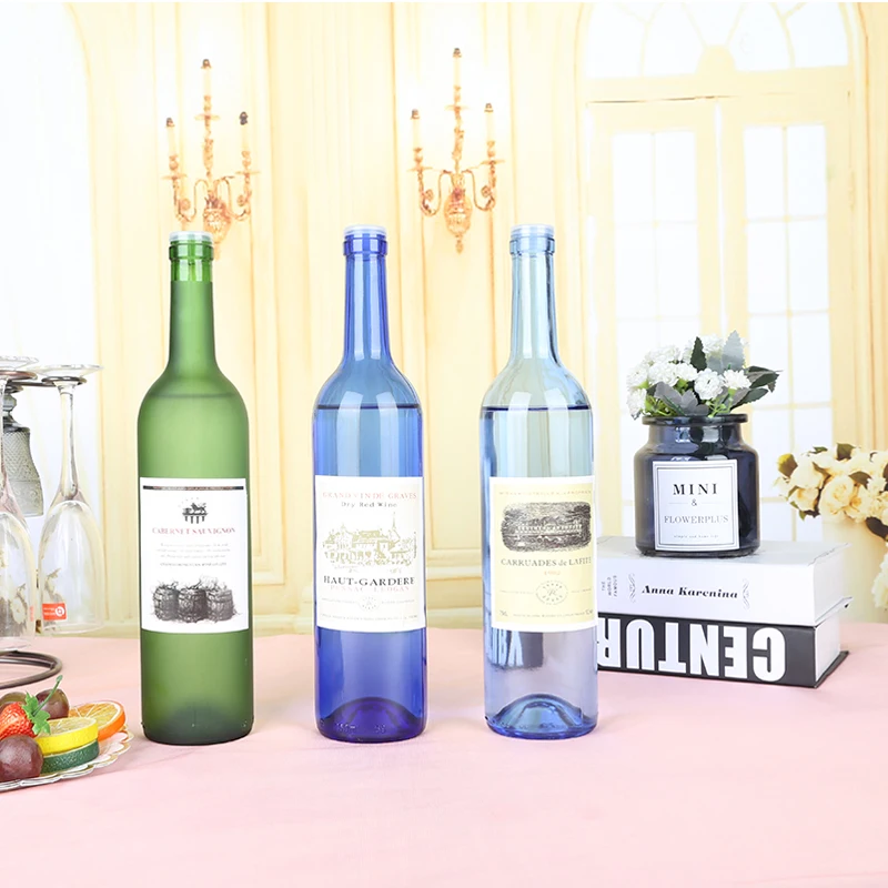 
1 Liter Glass Wine Bottle Glass Bottle 750Ml Wine Glass Bottle With Cork Wine 