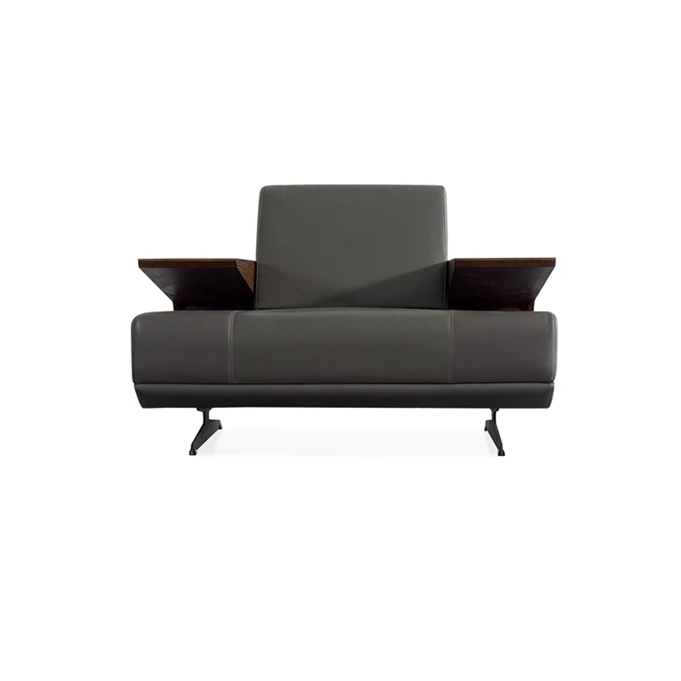 High Quality Office Single Seater Leather Sofa Set New Design Meeting Room Sofa
