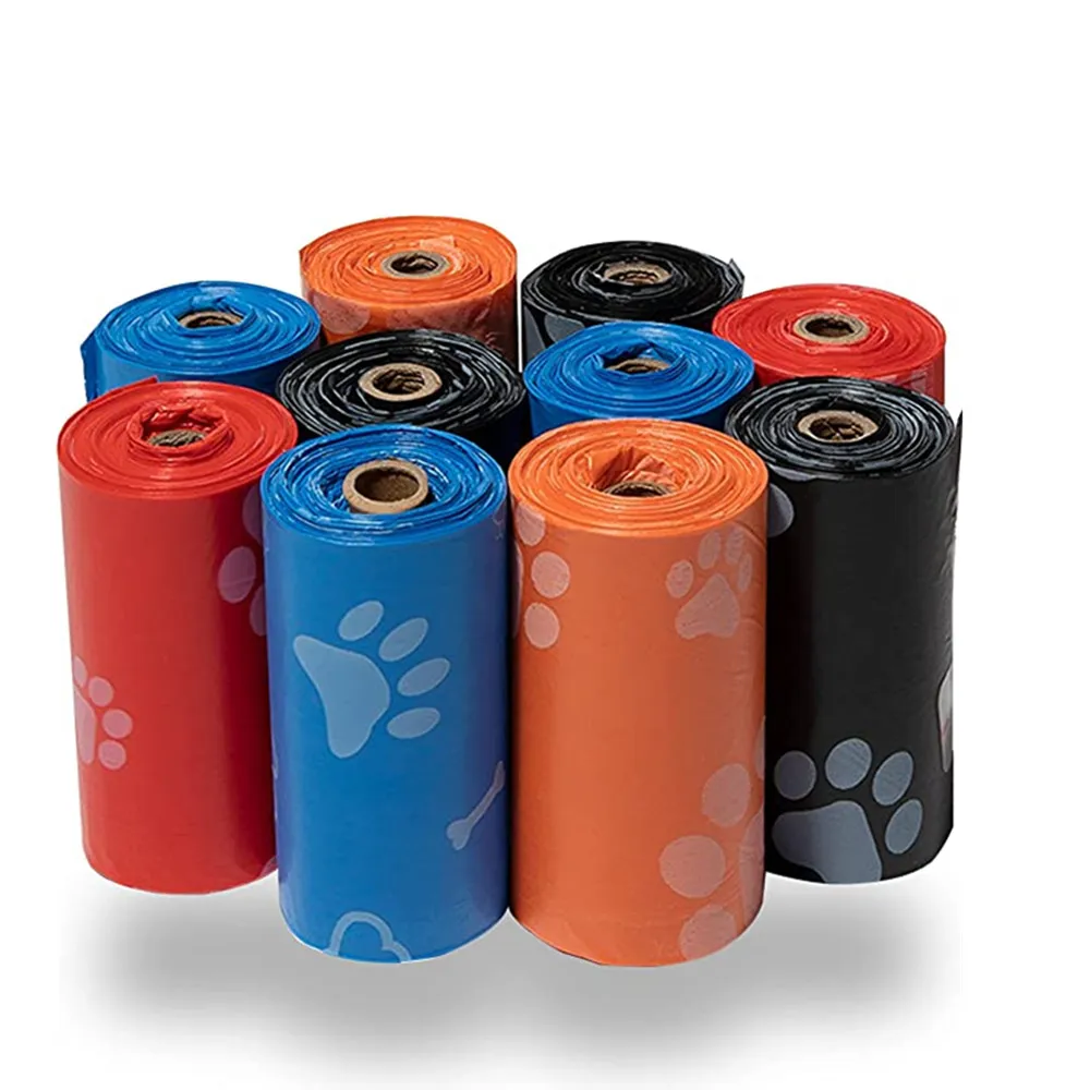 100% Compostable Biodegradable Quality Pet Poop Cornstarch Made No Leaking Pet Waste Bag High Quality Biodegradable Dog Poop Bag