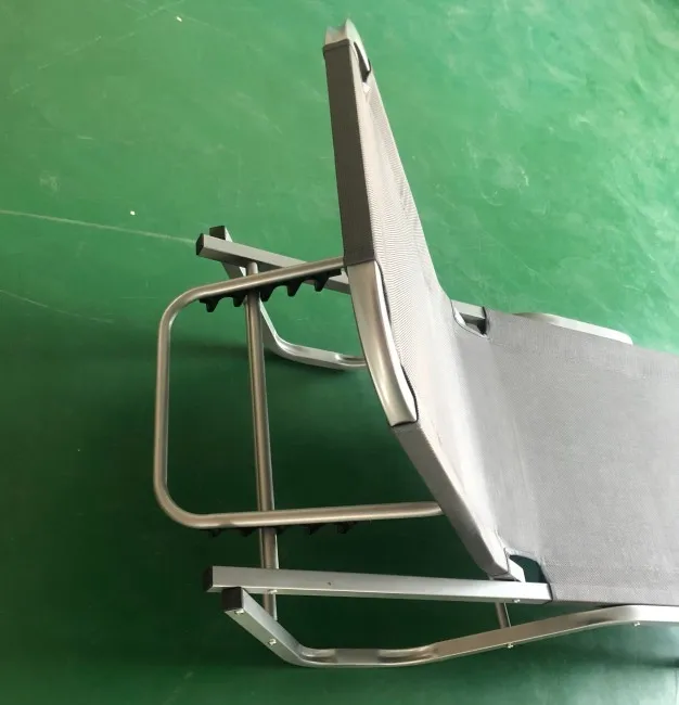 outdoor garden beach pool Aluminum Frame multi color lounge chair sunbed