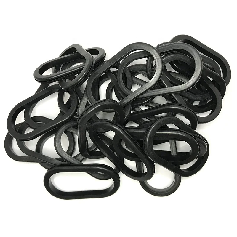 Factory Customized Durable Rubber Oval/Oblong Square Shape Wire Protective Rubber Grommets