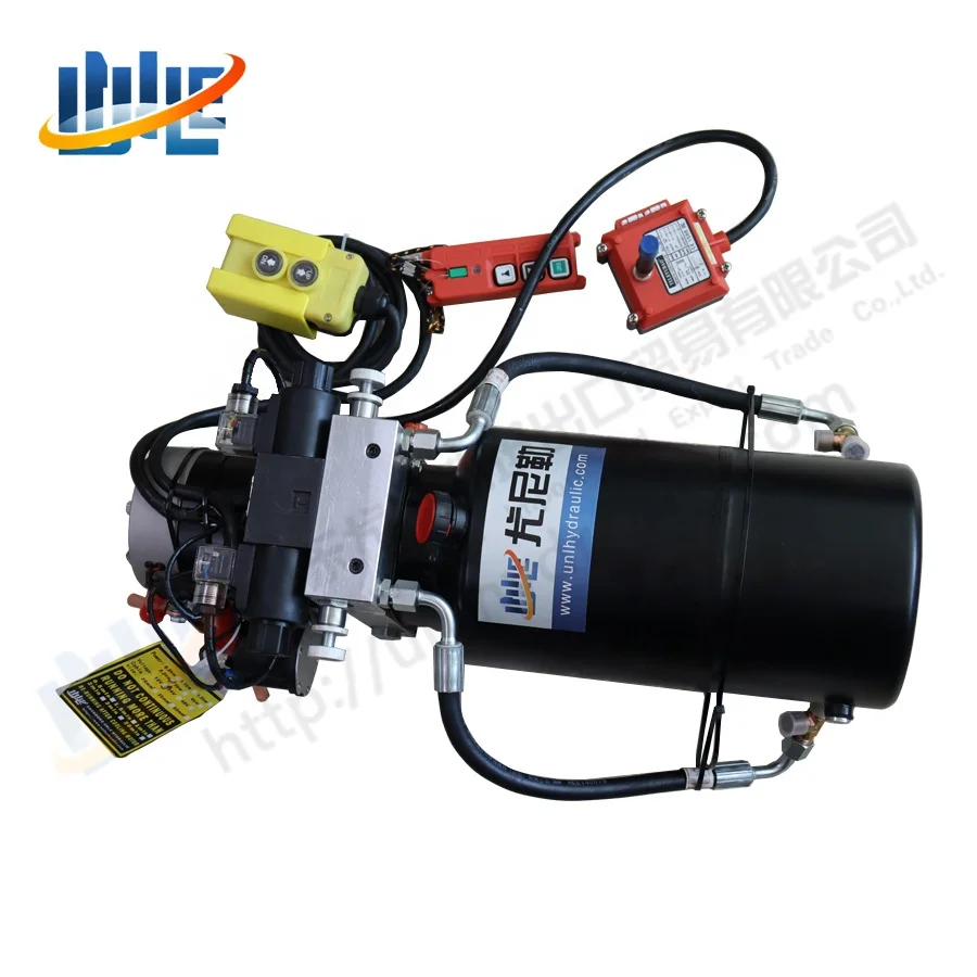 12 24 volt dual motor hydraulic battery power pack units for hydraulic lift system