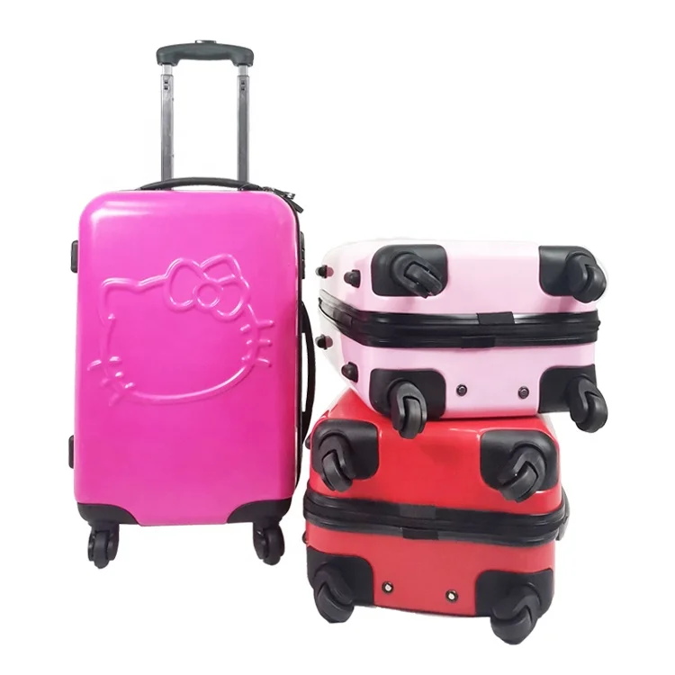 OEM 20 Inch Trendy Cute Hard Shell ABS Airplane Boarding Spinner Wheel Travel Trolley Luggage Suitcase