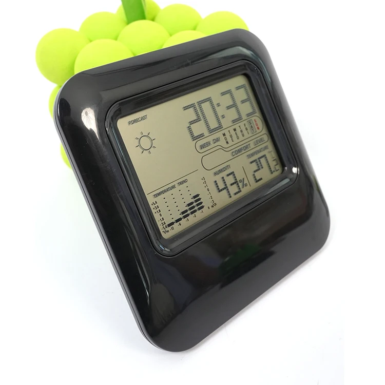 Source Factory Private Model Calendar Time Outdoor Temperature Humidity Thermometer Electronic Clock Wireless Weather Station