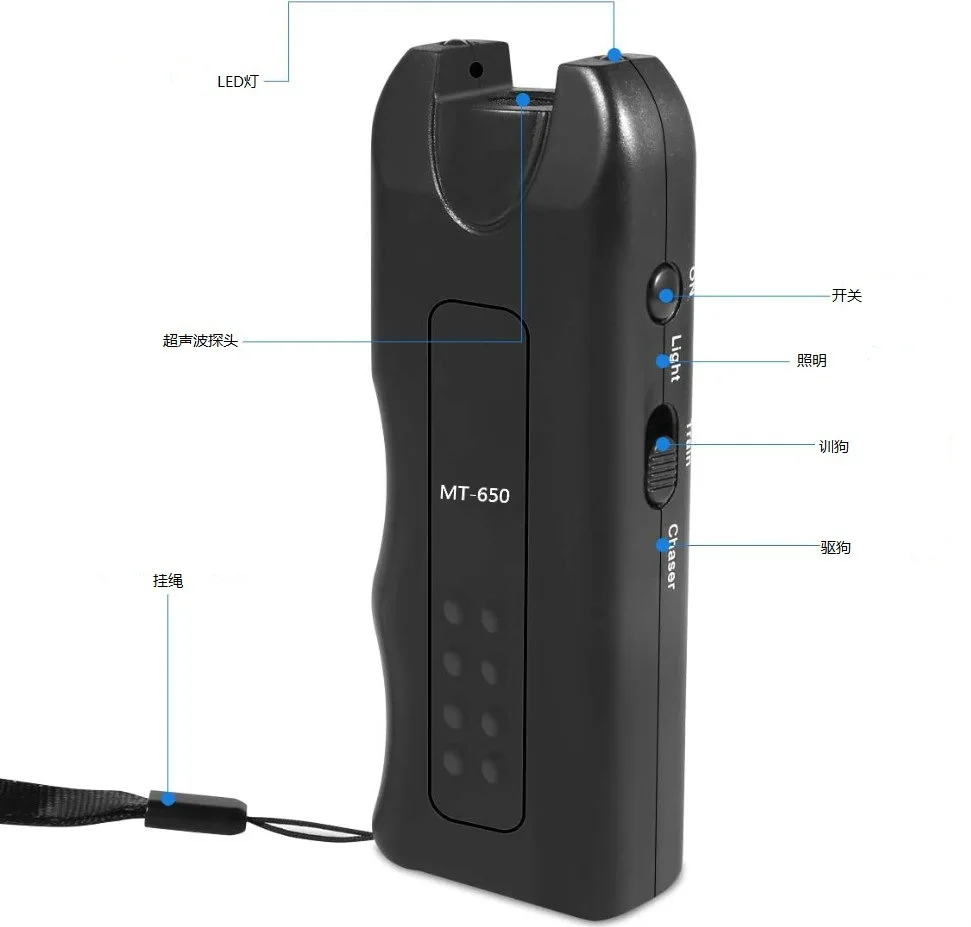 Top Seller Rechargeable Sonic Bark Deterrent Anti Barking Stop Bark Training Device Trainer Led Ultrasonic Dog Repeller