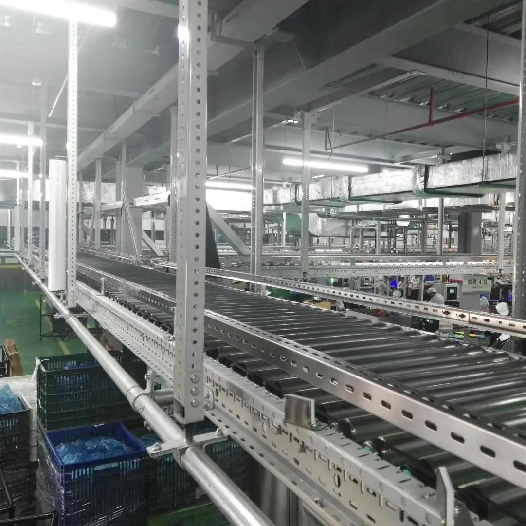 heavy duty electric double chain power roller conveyor conveying equipment