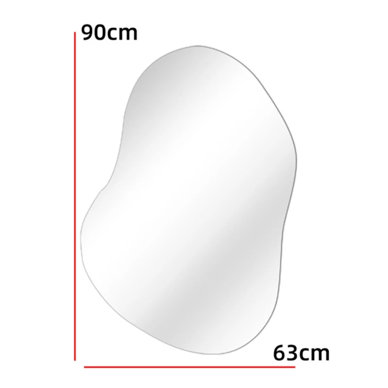 Creative Irregular Wall Hanging Smart Bath Mirrors Bedroom Vanity Makeup Cloud Shape with Light Mirror