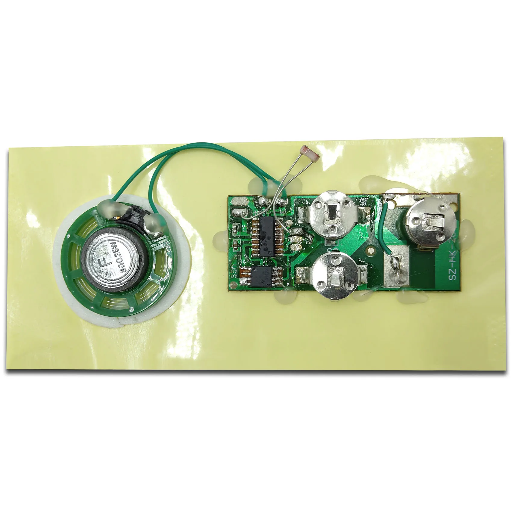 High quality customized recordable sound chip module with light