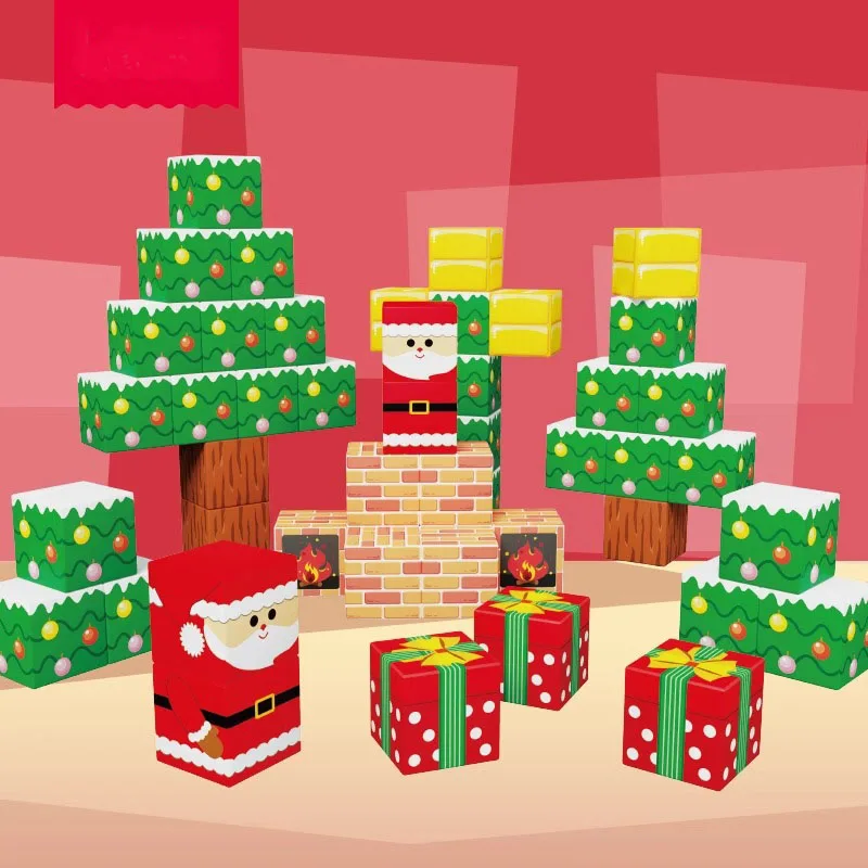 Wholesale price My World Magnetism Building Blocks DIY Christmas Themed Toy With ODM & OEM Steam Toys For Kids