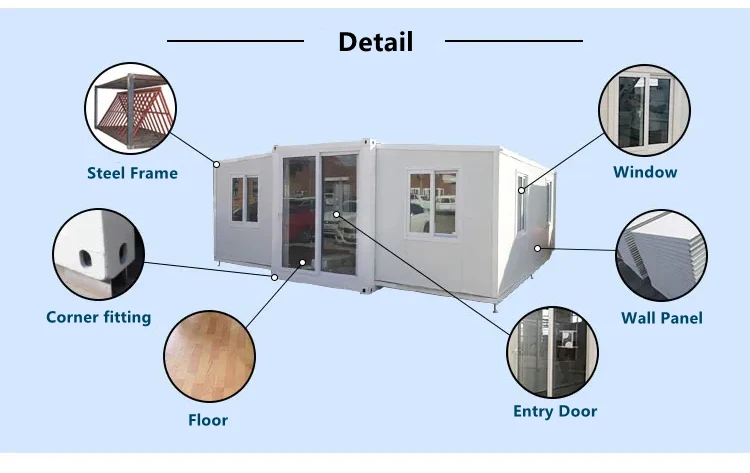 QuickAssembly Expandable Container House Robust Structure Emergency Features Disaster Relief Temporary Housing Office Buildings