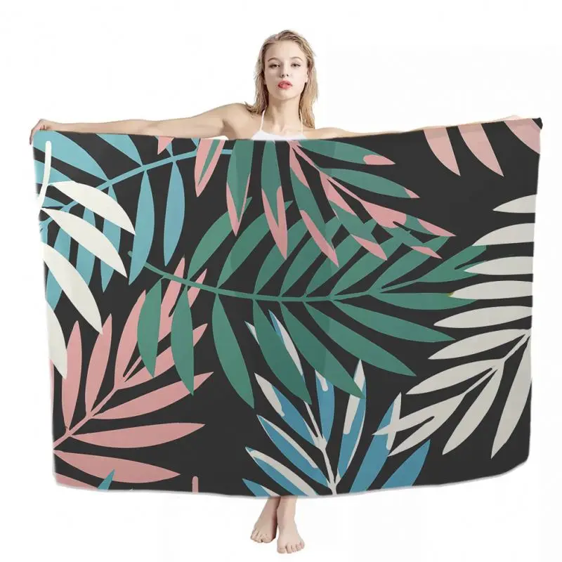 Hawaiian Sarong Beach Pareo Wholesale Hawaii Style Pattern Printed Sarongs Women Beach 2024 High Quality Swimsuit Sarong