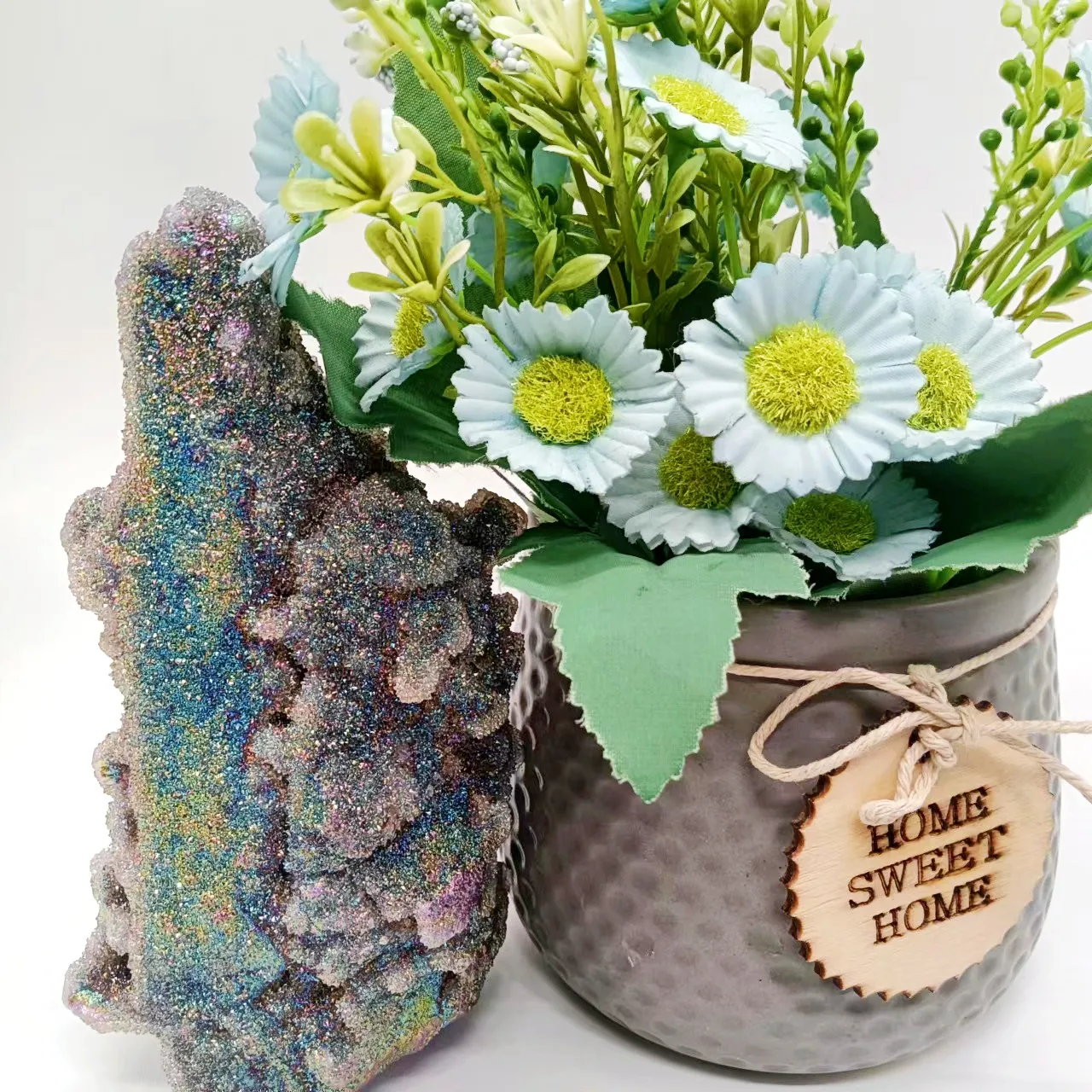 Wholesale Natural Rough Quartz Crystal Rainbow Specimen Stone Raw Aura Sphalerite For Decoration