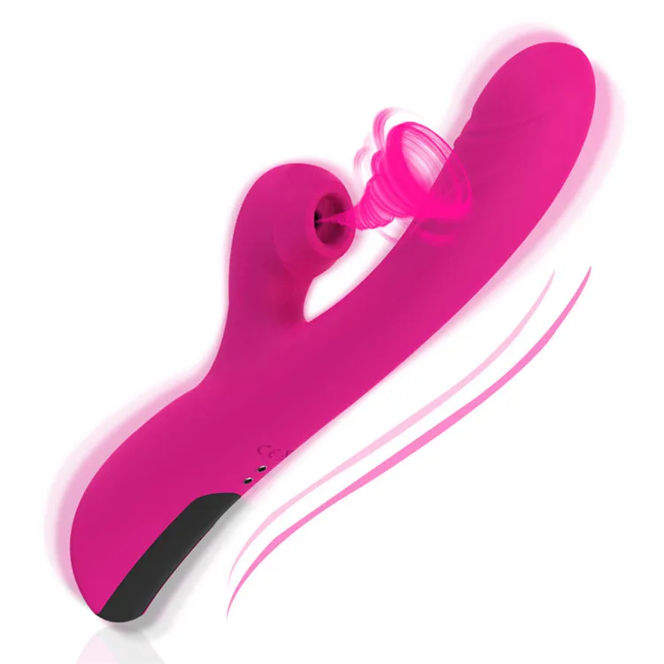 Clitoral Sucking Vibrator with G Spot Dildo Rabbit Vibration Rechargeable Clitoris Stimulator  Adult Sex Toys for Women Couples