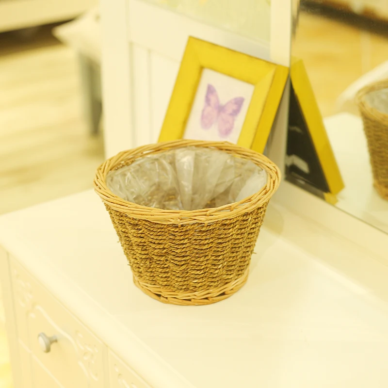 Stands designs cheap wicker antique vases flower pot/willow basket