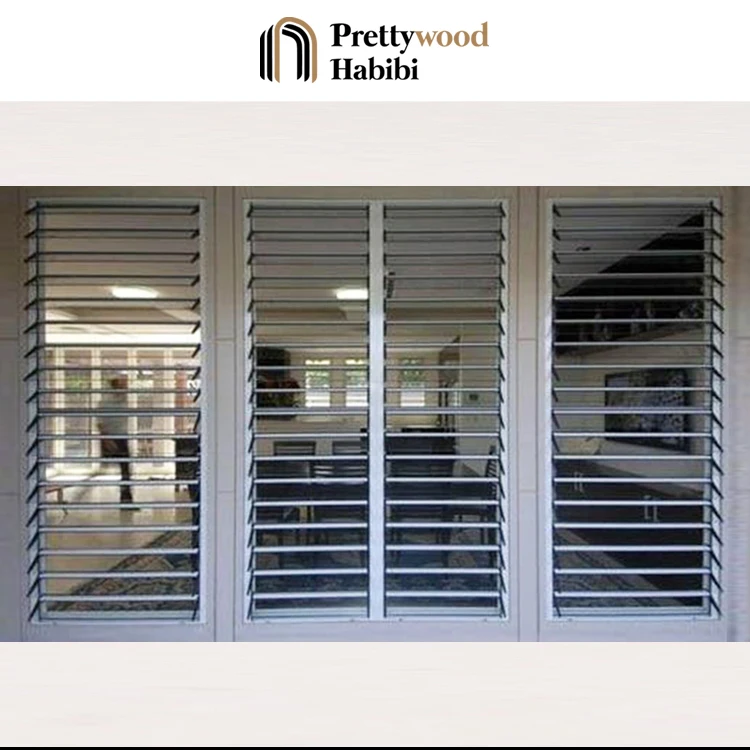 Residential Modern Motorised Automatic Manual Jalousie Window Glass Louvre Louver Windows