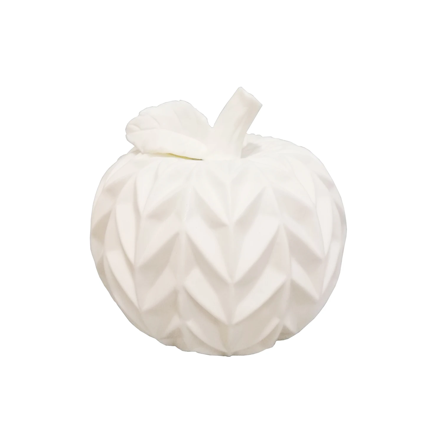 nordic white porcelain ceramic artificial fruit apple figurine for home decor