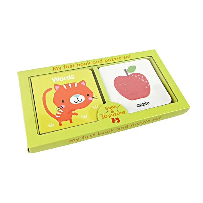 Book Publishing Printing Services Puzzle Books Children with Soft Dust Cover Custom Hardcover Book Printing