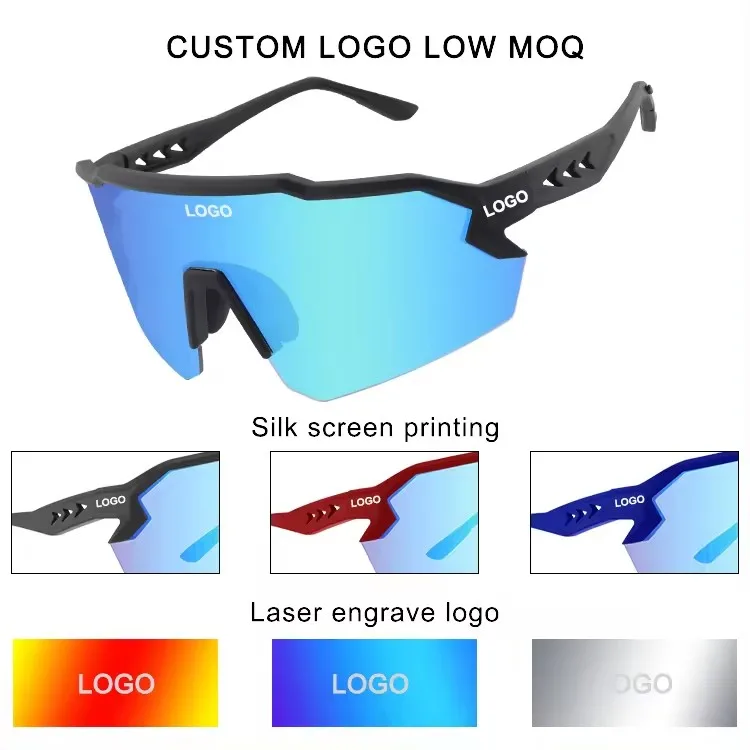 New Arrival oversized PC/TR frame UV400 outdoor sunglasses sport glasses for men