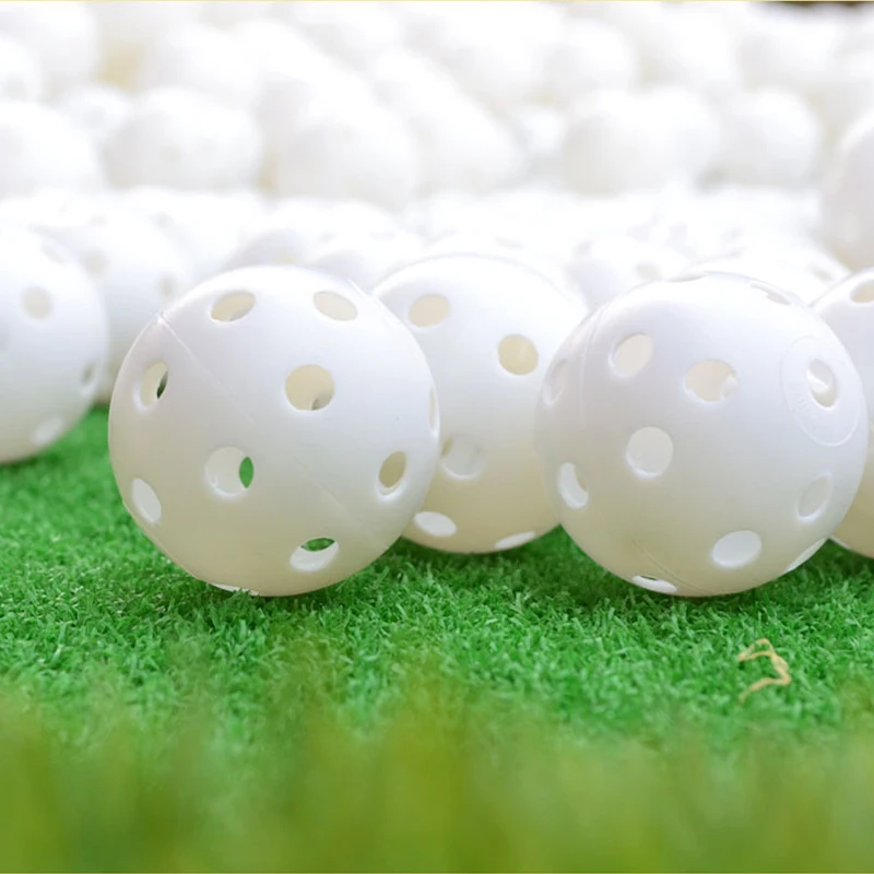 PGM Q009 light golf balls plastic hollow golf hollow ball plastic practice golf balls with holes