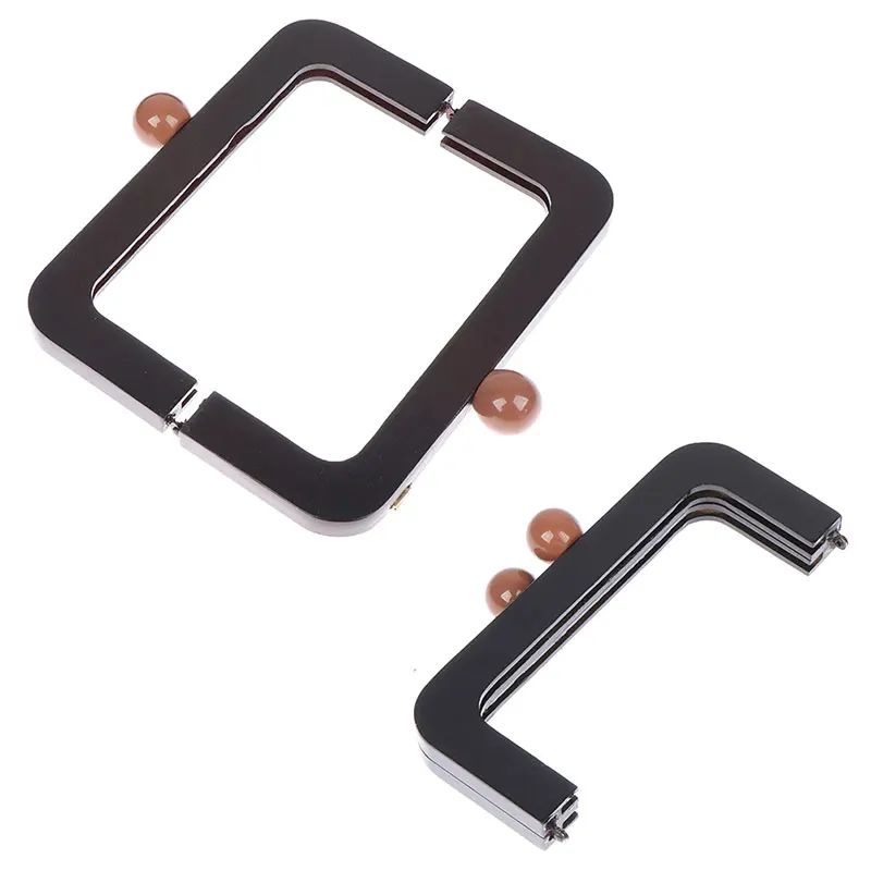 Bag Frame Wood Handle Wooden Bags Closure Kiss Clasp Purse Frames Lock Buckles DIY Accessories For Handbags