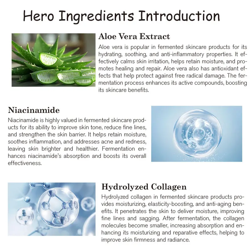 Сыворотка для лица с биологическим ферментированным hexapeptide-8