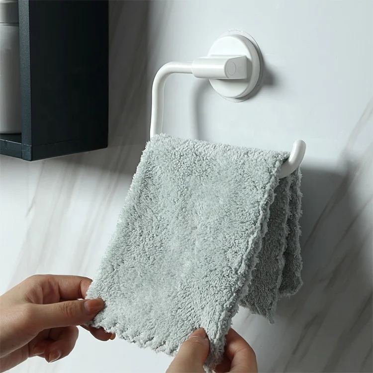 Storage Organizer Plastic Tissue Holder Self Adhesive Wall Mounted Hook Towel Rack Bathroom Toilet Accessories Paper Holder