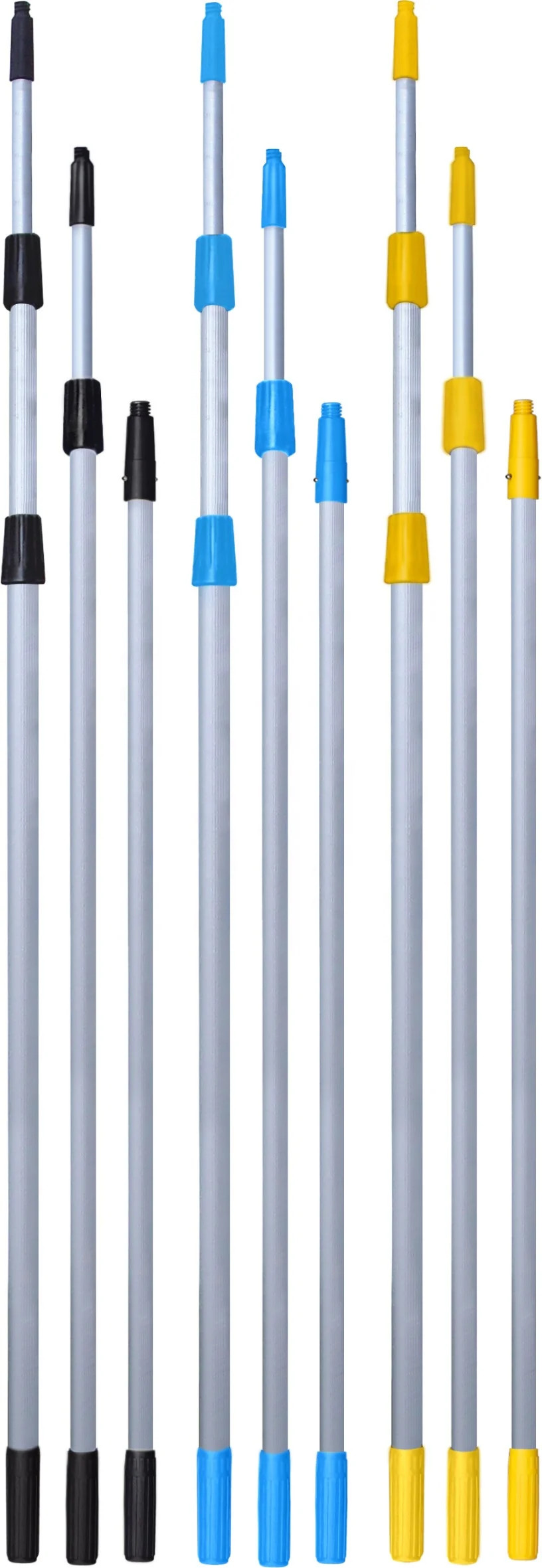 Aluminum Double Telescopic Rod High-Altitude Cleaning Telescopic Handle Rod For Household