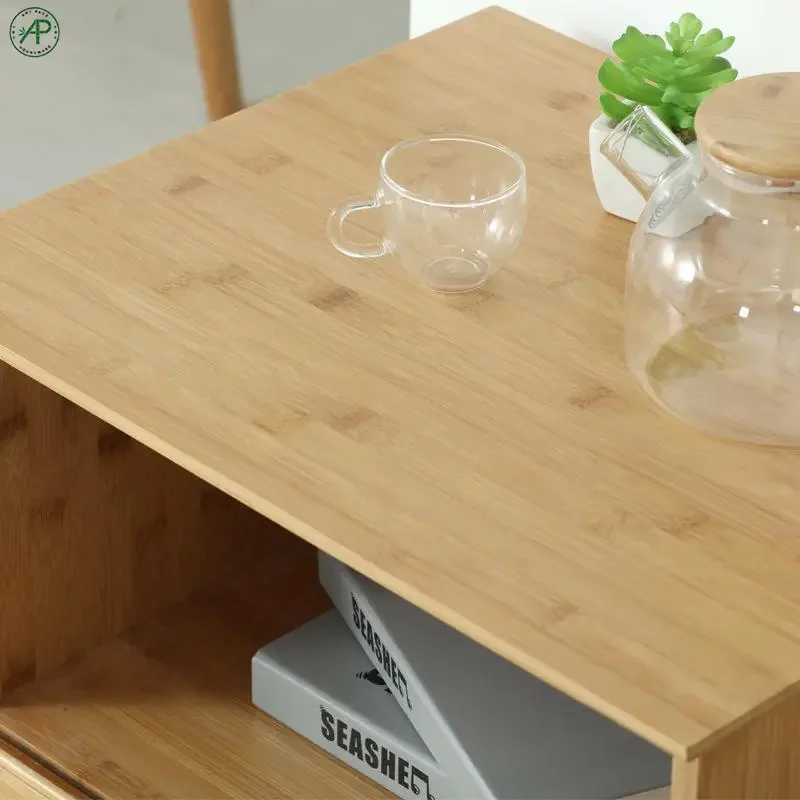 Side Tables Natural Bamboo Sofa Side Table For Living Room End Table Bamboo