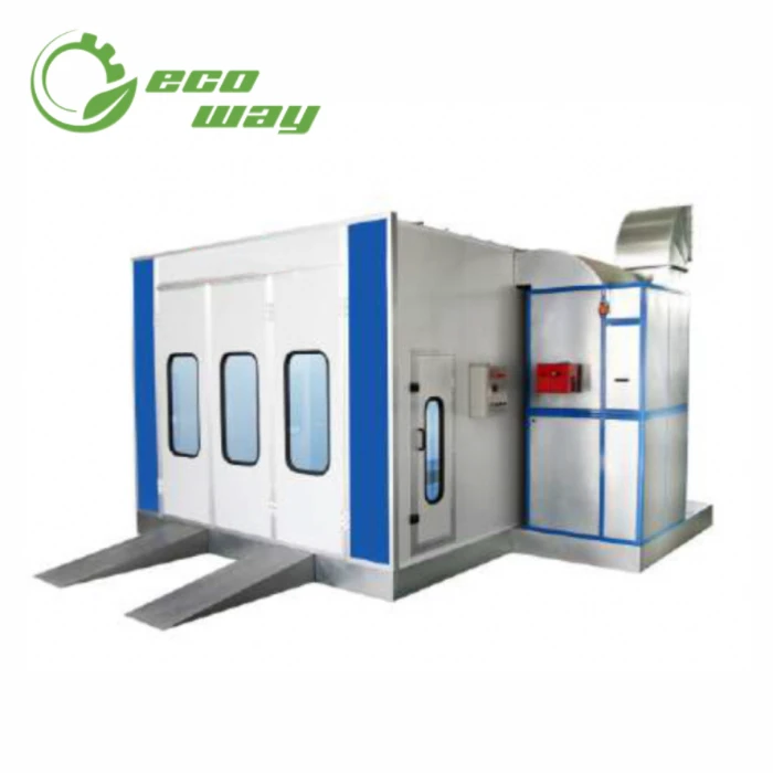 Eco-way Auto Car Spray Painting Drying Oven Heater Water Curtain Outdoor Automotive Powder Coating Spray Paint Booth