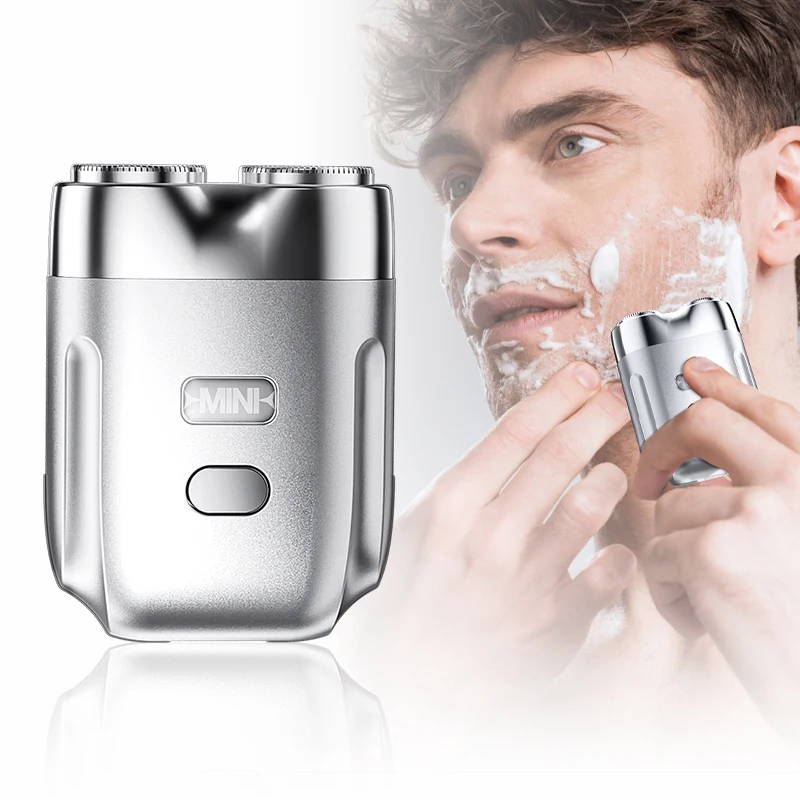 Portable Electric Shaver Washable Electric Razor Rechargeable Shaving Machine for Men Travel Wet Dry Dual Use Mini Beard Razor