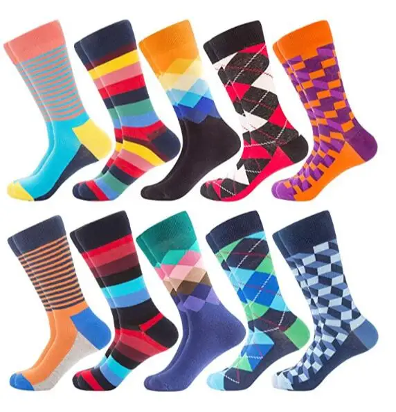 Wholesale unique jacquard skateboard funny happy custom socks men trendy crew funky novelty crazy socks