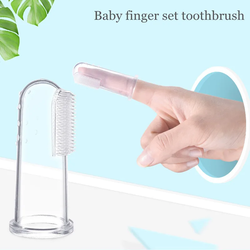 Silicone Finger Toothbrush for Baby 360 Degree Soft Toothbrush Child Teethers Brush Silicone Kids Teeth Oral Care Cleaning