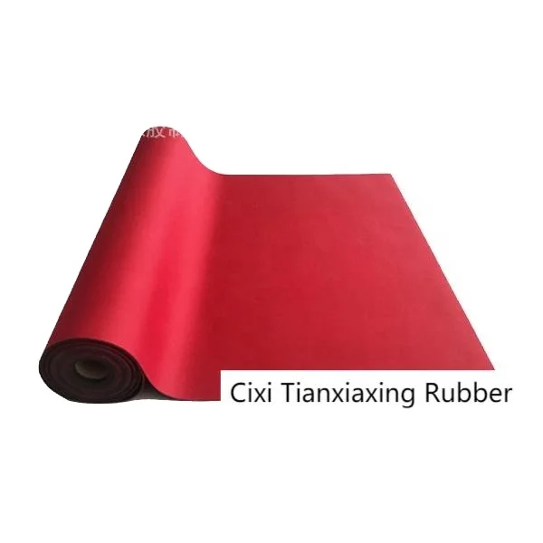 Factory Direct Red Blue Neoprene Floor Runner With 12/15/20/180ft Length Custom Size Packaging Box
