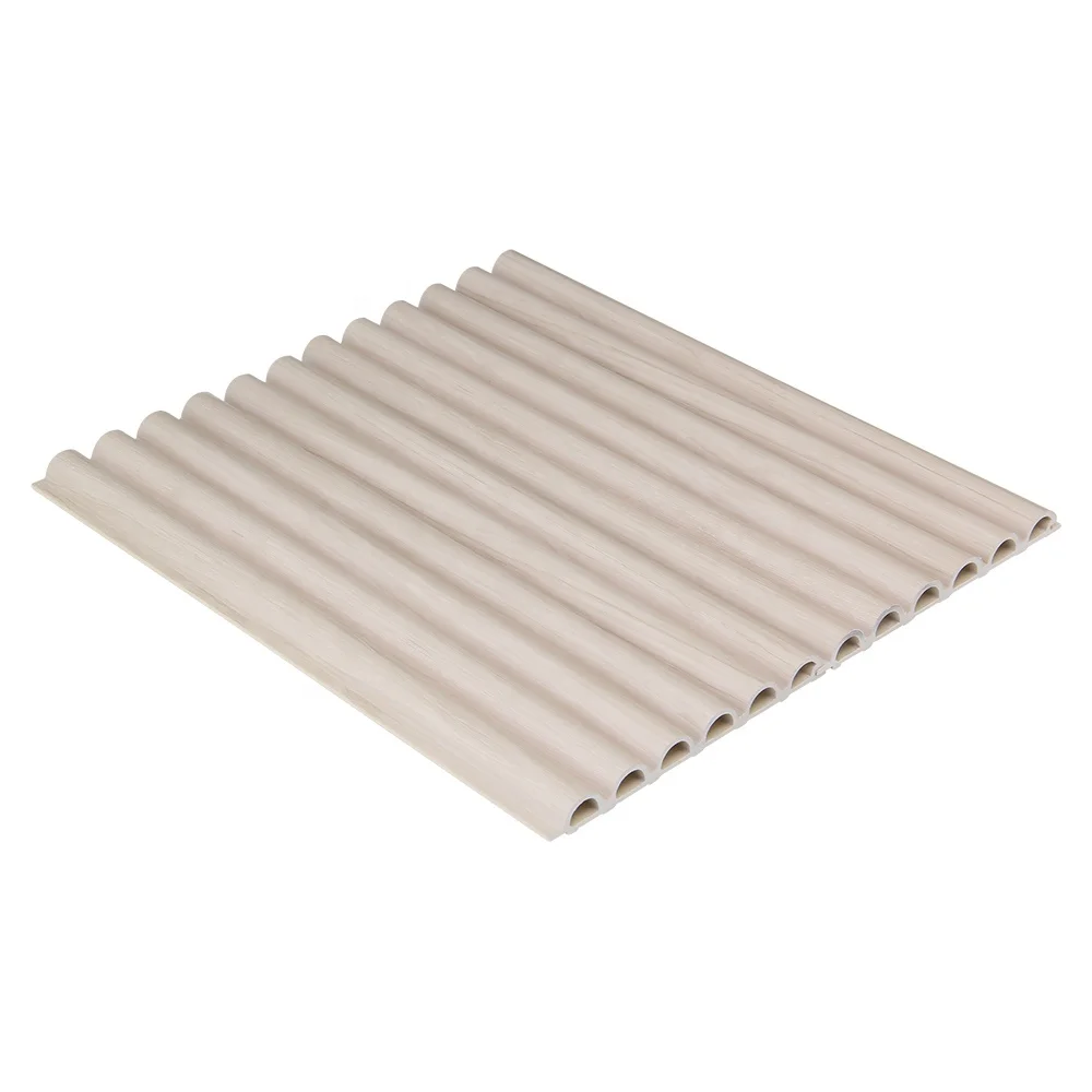 Factory Price Crack Resistance Indoor Fluted Wood Wpc Siding Panels Exterior Wall Panel
