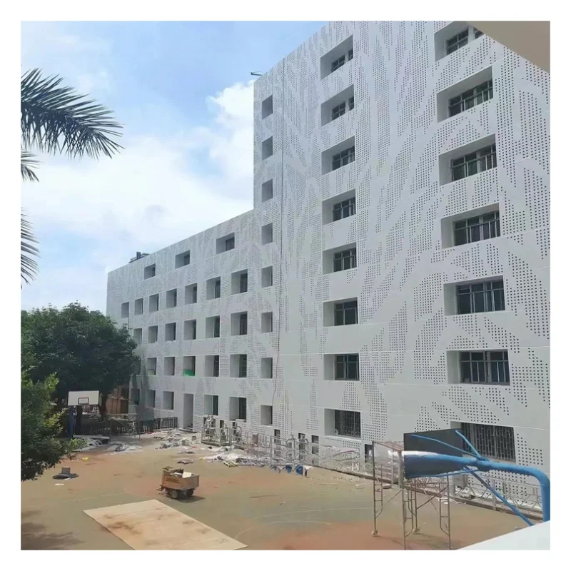 Commercial aluminum exterior wall cladding panels building facade systems