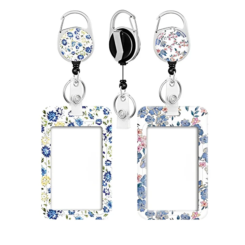 Id Card Badge Holder Reels With Clip Name Reel  Alligator clip Badge Reel